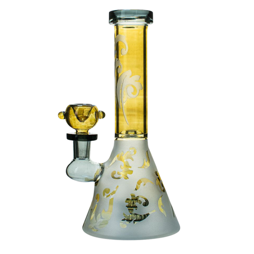 [ACM-OG-4865-GLBG] 8.5" OG Original Gold Fume Sandblast Beaker