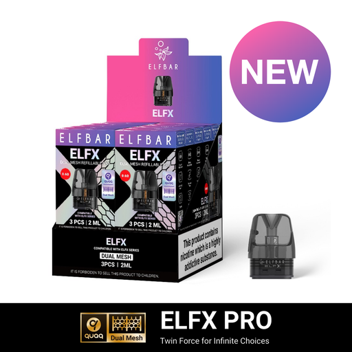 Elfx Pro 2mL Dual Mesh Refillable Pod - 3x10ct