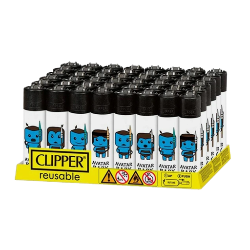 [CLIPPER BLUE BABIES 48] Clipper Classic Blue Babies Lighters - 48ct