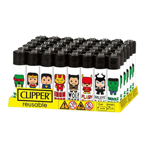 [CLIPPER HERO BABIES #2 48] Clipper Classic Hero Babies #2 Lighters - 48ct