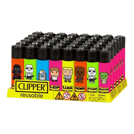 [CLIPPER STAR BABIES 48] Clipper Classic Star Babies Lighters - 48ct