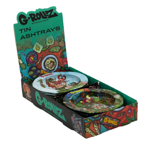 [GR3401-DIS3] 5.3″ G-Rollz 'Vondel Nymphh' Tin Ashtray - 20ct