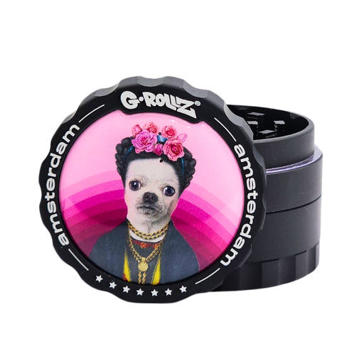 [PR4201A-S] G-Rollz Pets Rock 'Mexico' 53mm 4pc Metal Grinder - 6ct