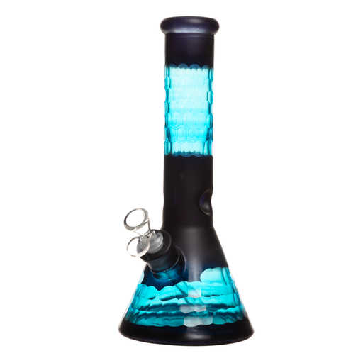 12" 7mm Patchwork Glass Bong w/ Gift Box