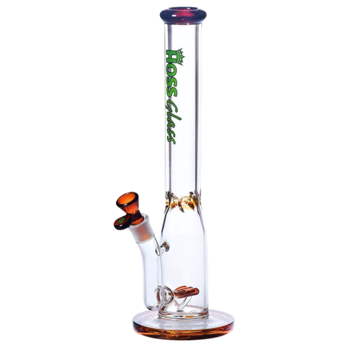 16" Hoss Glass Triple Inline Stemless with Colored Accents