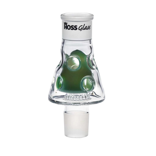 [H147 JADE GREEN] 7" Hoss Glass Holey Middle Percolator