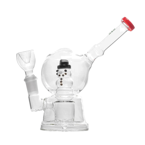 [WP1218-RED] 7" Hemper Snow Globe Bong