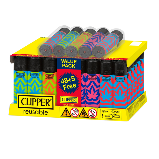 [CLIPPER ILLUSION WEED] Clipper Illusion Weed Lighters - 48ct (+5 Free)