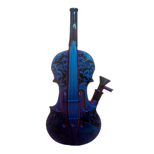 Arsenal Electroplated Violin Glass Bong