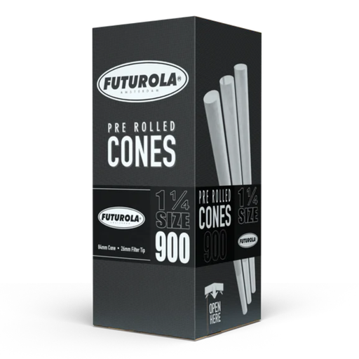 [F02-Q084/26-CWN-X1] Futurola Classic White 1 1/4 Pre Rolled Standard Cones - 900ct