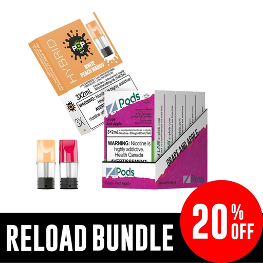 [RELOAD BUNDLE 2 ON] [ON] Reload Bundle Closed Pods - 2 Models x 20 Flavours