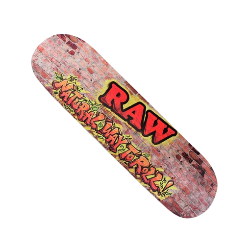 [RAW SKATE BRICKS] Raw Brown Skateboard Deck Bricks