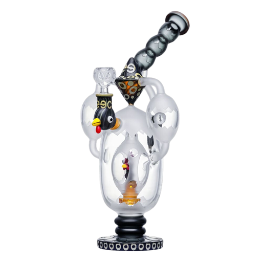 14.5" Cheech Rooster In a Bubble Bong