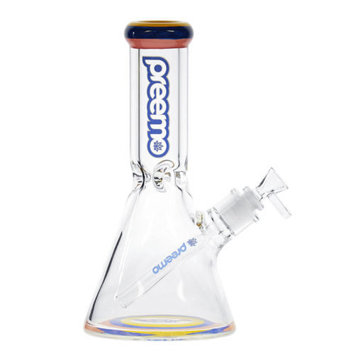 10.5" Preemo Glass Triple Band Beaker Bong