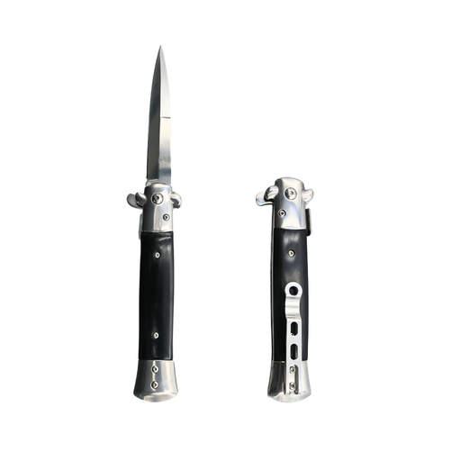 [MZ-07] Ozzuni Silver Edge Stiletto Foldable Knife