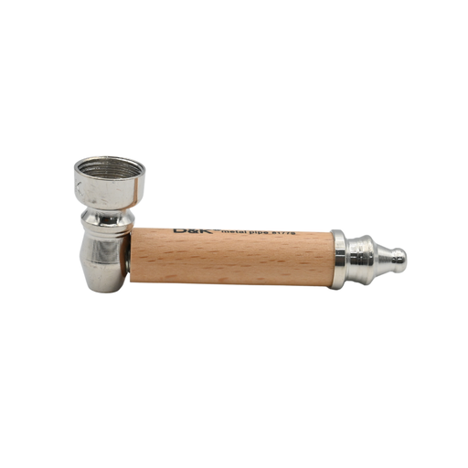 [DK8177S] D&K 83mm Retro Wooden Stem Pipe w/ Screens - 24ct