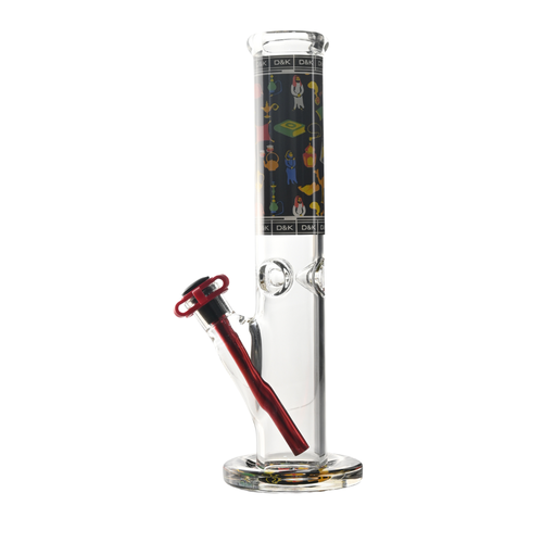 [DK6491-69] 12" D&K 9mm Desert Bloom Straight Tube Bong