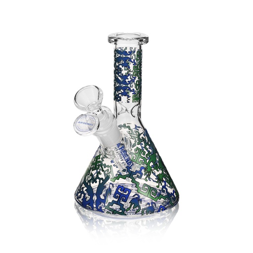 6" Arsenal Mystic Glyphs Glass Bong