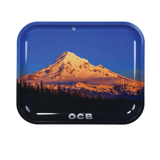 [OCBTRAYHOODL] OCB Mount Hood Metal Rolling Tray - Large