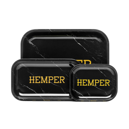 Hemper Luxe Marble Black Rolling Tray