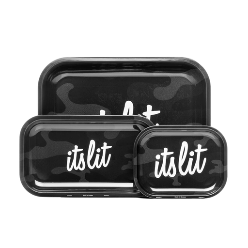 Hemper It's Lit Black Camouflage Rolling Tray