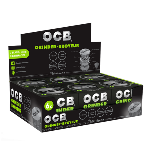 [OCBGRNDMGBLAN] OCB 50mm 4pc Pollinator Grinder - 6ct