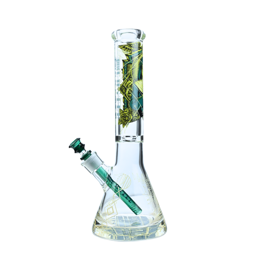 [CG-304] 14" 9mm Occult Castle Glass Bong