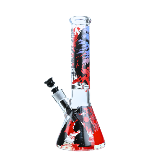 [CG-303] 14" 9mm Raven Castle Glass Bong