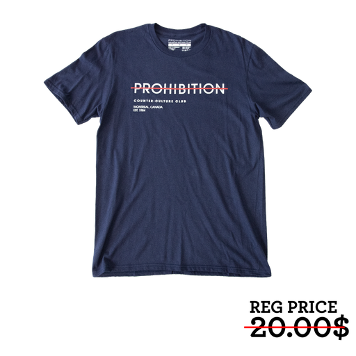 Prohibition - Crossed Out T-shirt - Navy