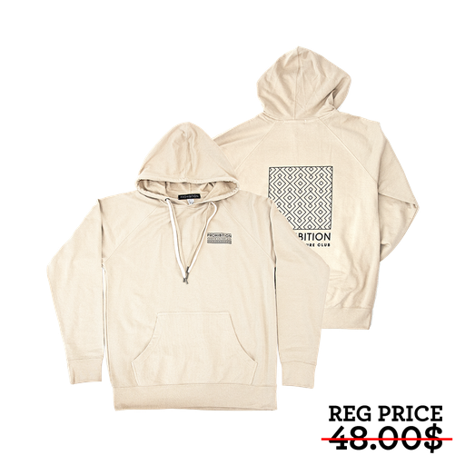 Prohibition - Pattern Hoodie - Sand