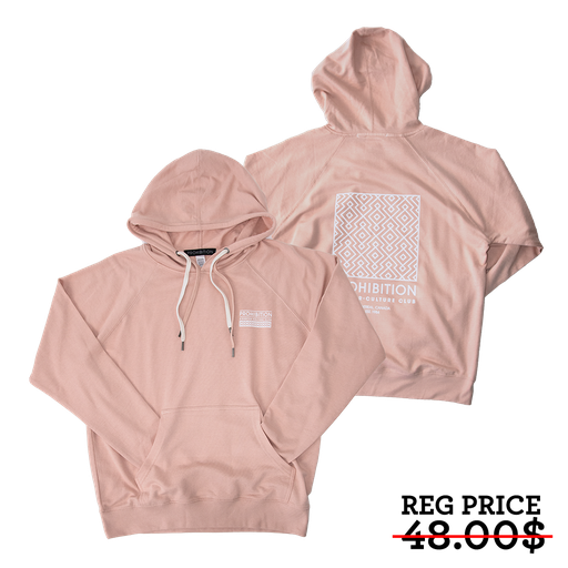 Prohibition - Pattern Hoodie - Pink