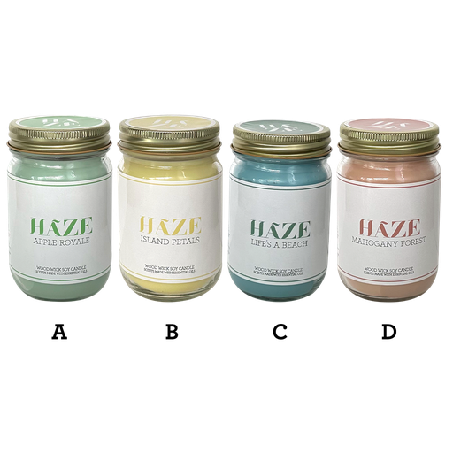 Haze - Wood Wick Soy Candle - 12oz