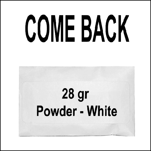 [01-1045] COMEBACK - INCENSE - WHITE POWDER - 28GR