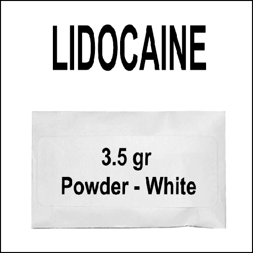 [01-1062] LIDOCAINE - INCENSE - WHITE POWDER - 3.5GR