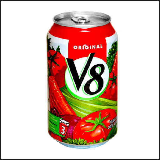 [07-0017] V8 VEGETABLE JUICE - 340ML - STASH CAN