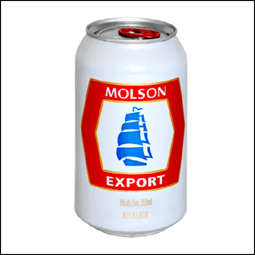 [07-0018] MOLSON EXPORT BEER - 355ML - STASH CAN