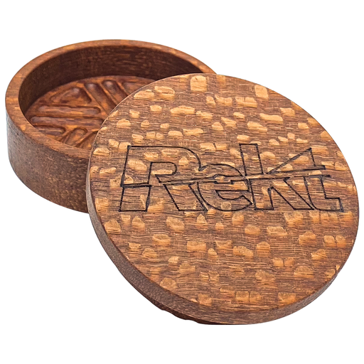 [12-5072] REKT X ARTISANAT M - LIMITED EDITION - WOODEN TOOTHLESS GRINDER - LACEWOOD - DIA' 2.5"