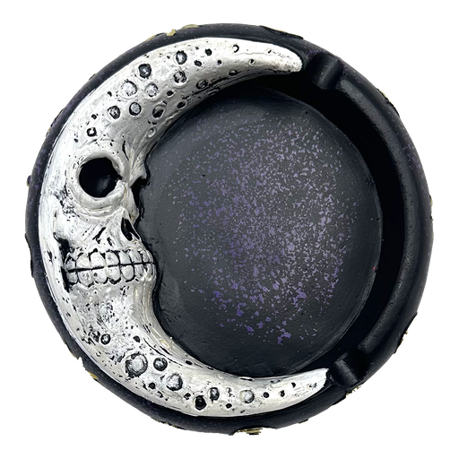 [14-7587] ASHTRAY - SCARY MOON ASHTRAY (3253)