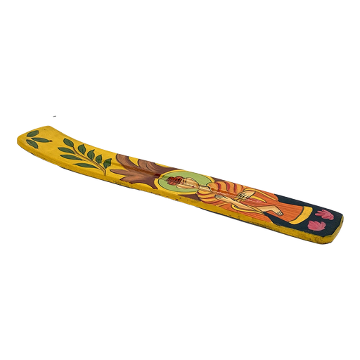 [15-4200] INCENSE HOLDER - HAND PAINTED BUDDHA