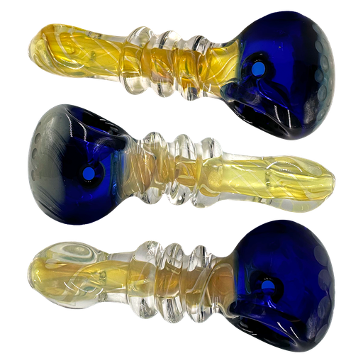 [18-1569] 5" HONEYCOMB GLASS PIPE