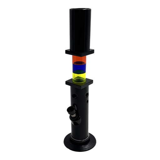 [19-3127] BONG - ACRYLIC - RASTA - 14"