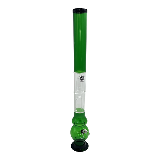 [19-3347] BONG - ACRYLIC - BUBBLE MULTI CHAMBER - MADE IN USA - 24"