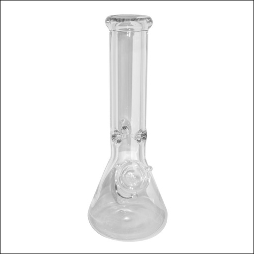 [19-3439] CLEAR GLASS BEAKER BONG 12'' (9MM)