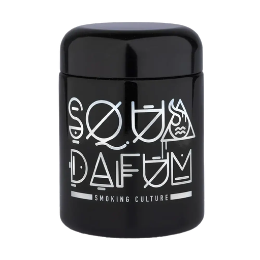 [21-0062-C] SQUADAFUM - POT UV FUTURE LOGO 250ML GLASS JAR (7740)