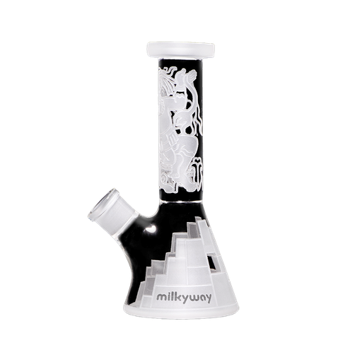 [21-0089-C] MILKYWAY XP - Maya Fort 7.5″ Clear Mini Beaker Bong (mk-021)