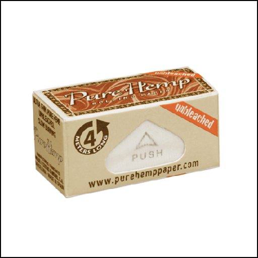 [RP-1007] PURE HEMP - ROLLING PAPER - ROLLS - UNBLEACHED (24)