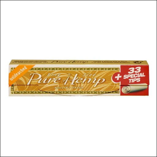 [RP-1009] PURE HEMP - ROLLING PAPER - UNBLEACHED - KS (33/24)