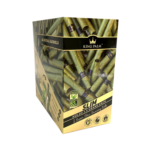 [RP-1209] KING PALM - PRE-ROLLED SMOKEABLE LEAF - SLIM (15PK)